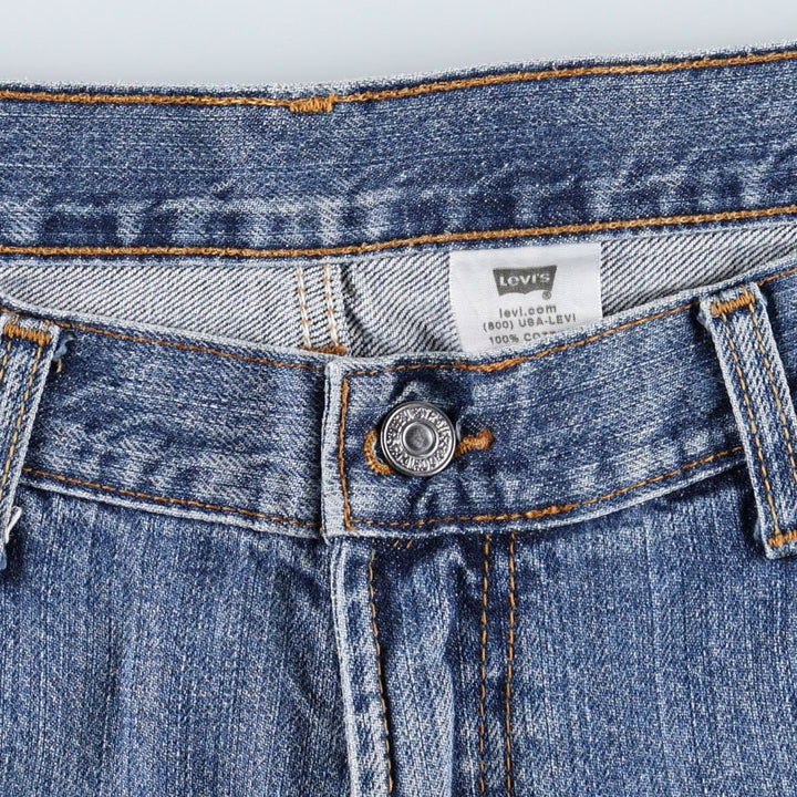 2000'S Levi's 550 Relaxed Fit Denim Shorts/Jorts Men's Size W37 cotton blue type Vintage Second Hand