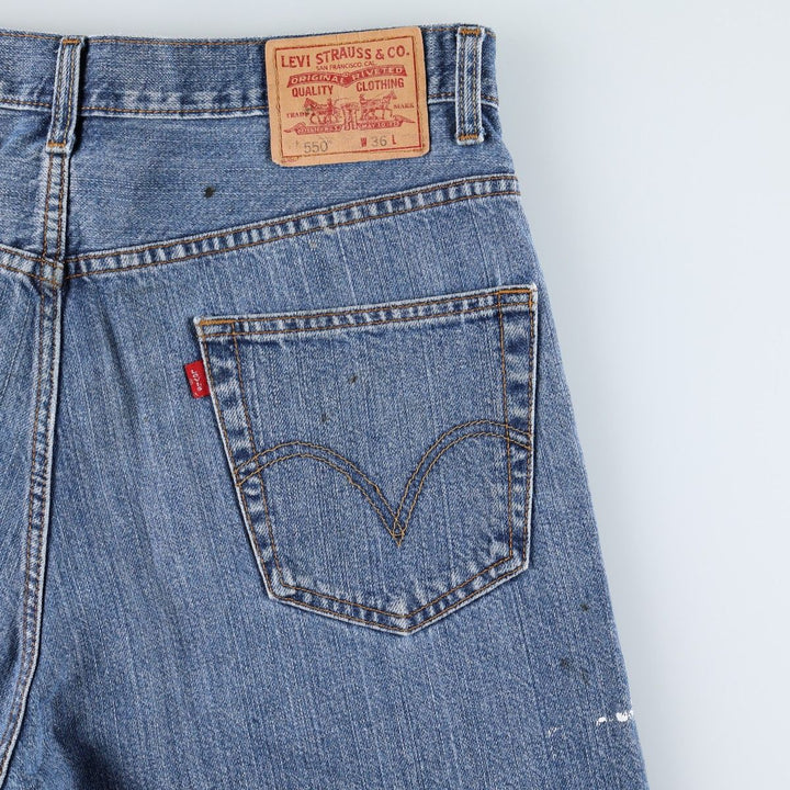 2000'S Levi's 550 Relaxed Fit Denim Shorts/Jorts Men's Size W37 cotton blue type Vintage Second Hand