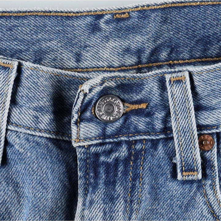 2000'S Levi's 505 Regular Fit Denim Shorts (Men's size W32 equivalent) cotton blue type Vintage Second Hand