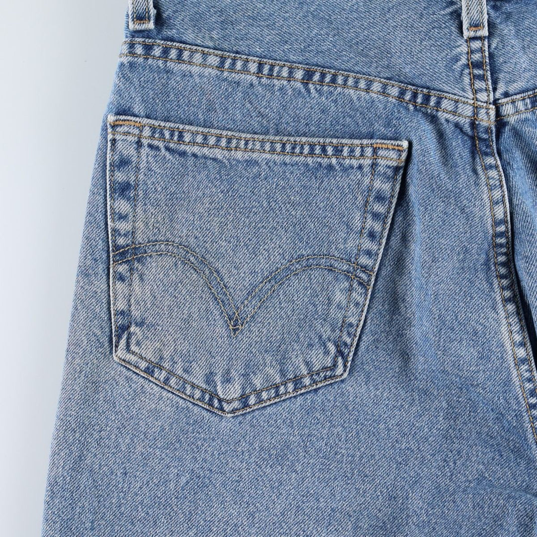 2000'S Levi's 505 Regular Fit Denim Shorts (Men's size W32 equivalent) cotton blue type Vintage Second Hand
