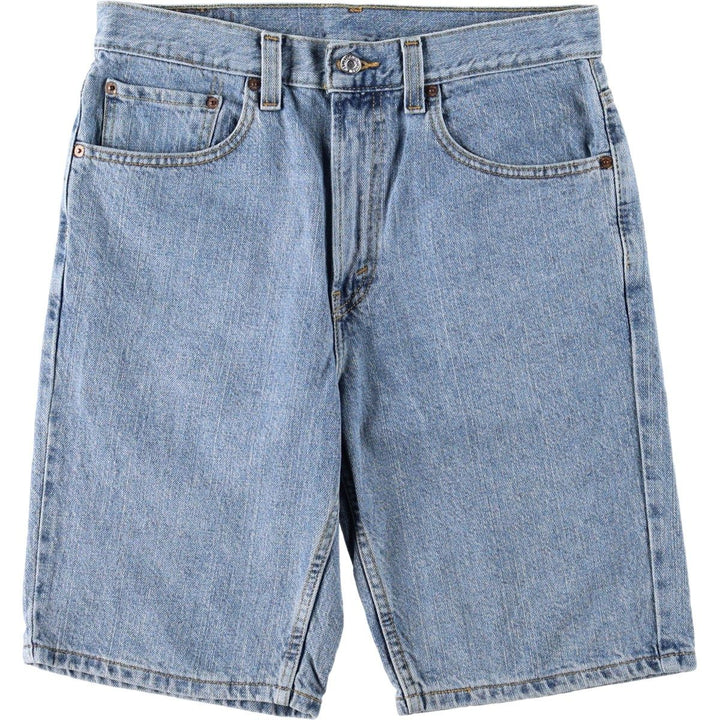 Levi's 505 Straight Fit Denim Shorts (Men's W32 equivalent) cotton blue type Vintage Second Hand