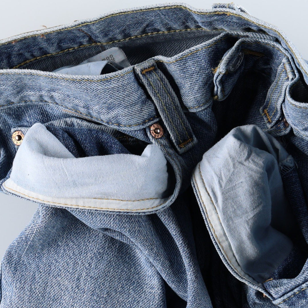 Levi's 505 Straight Fit Denim Shorts (Men's W32 equivalent) cotton blue type Vintage Second Hand