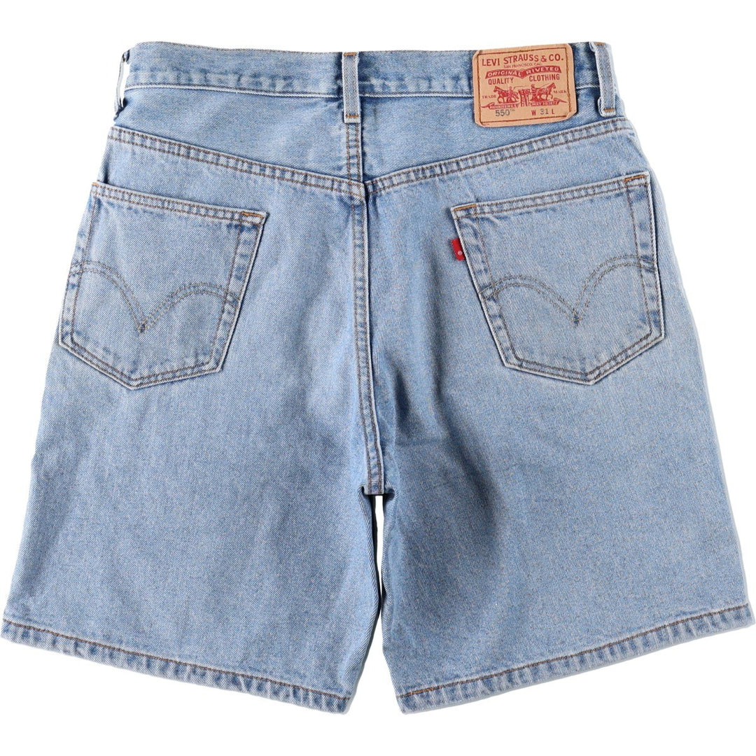 Levi's 550 Relaxed Fit Denim Shorts, Men's Size W33 cotton blue type Vintage Second Hand