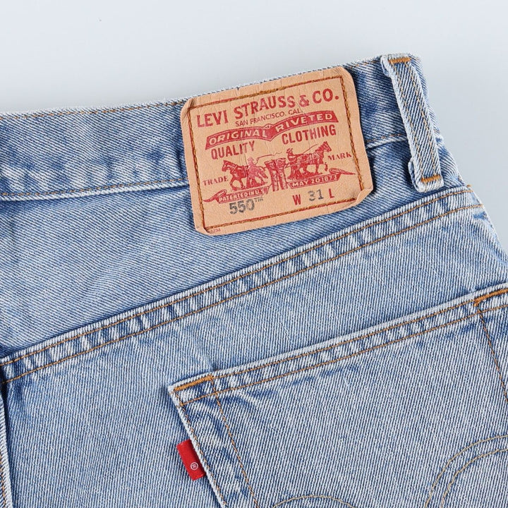 Levi's 550 Relaxed Fit Denim Shorts, Men's Size W33 cotton blue type Vintage Second Hand