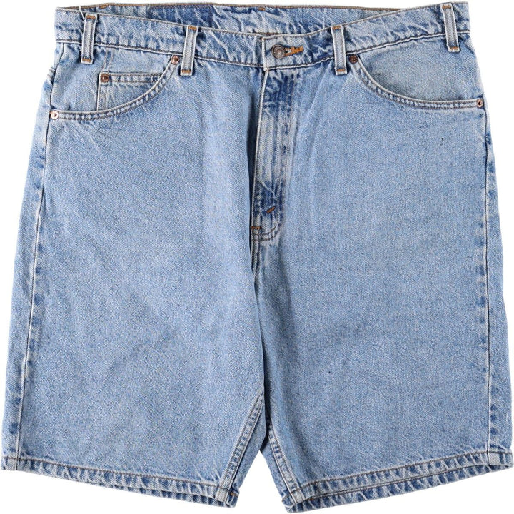 90'S Levi's 505 Regular Fit Orange Tab Denim Shorts, Men's Size W38 (approx.), Vintage cotton blue type Vintage Second Hand
