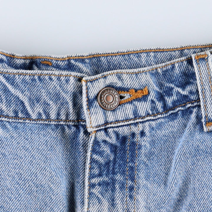 90'S Levi's 505 Regular Fit Orange Tab Denim Shorts, Men's Size W38 (approx.), Vintage cotton blue type Vintage Second Hand