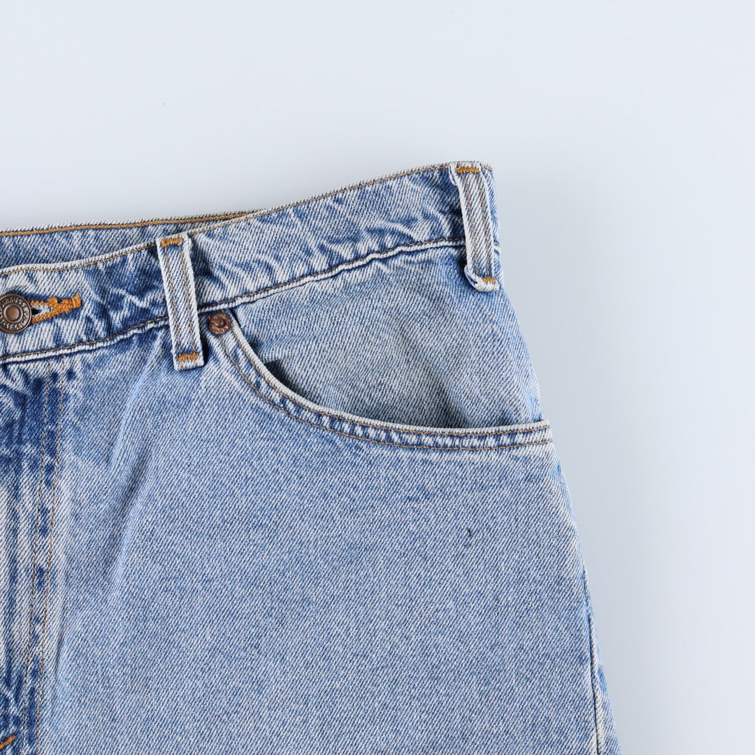 90'S Levi's 505 Regular Fit Orange Tab Denim Shorts, Men's Size W38 (approx.), Vintage cotton blue type Vintage Second Hand