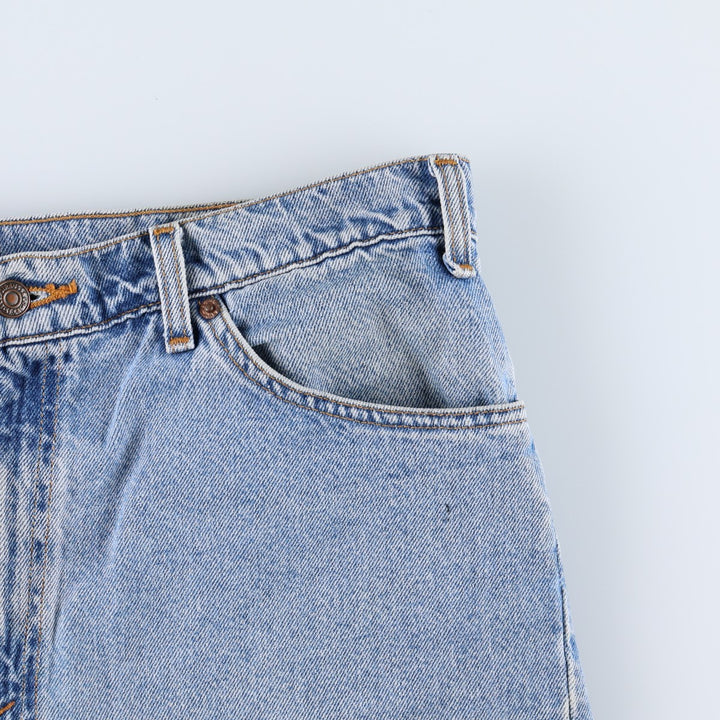 90'S Levi's 505 Regular Fit Orange Tab Denim Shorts, Men's Size W38 (approx.), Vintage cotton blue type Vintage Second Hand