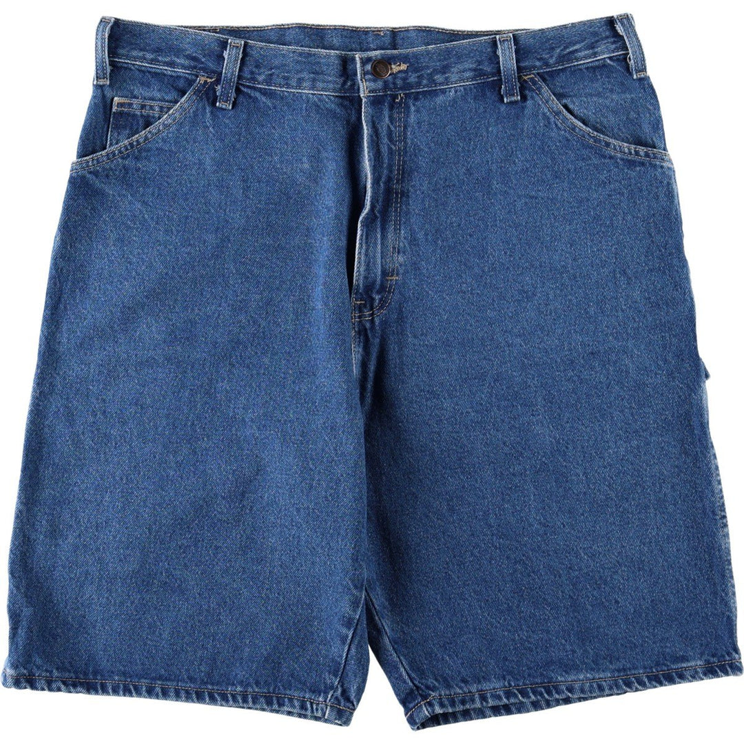 Dickies Relaxed Fit Denim Painter Shorts, Men's, W37 equivalent cotton blue type Vintage Second Hand