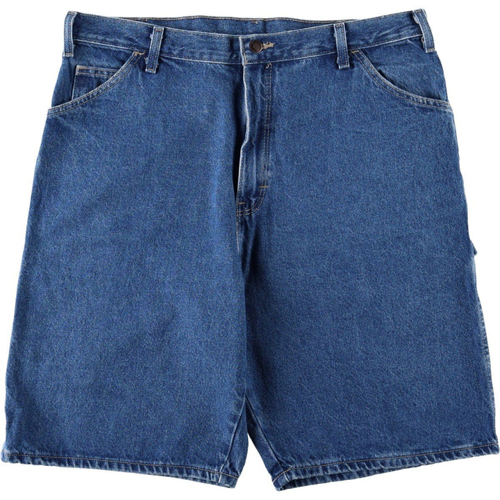 Dickies Relaxed Fit Denim Painter Shorts, Men's, W37 equivalent cotton blue type Vintage Second Hand