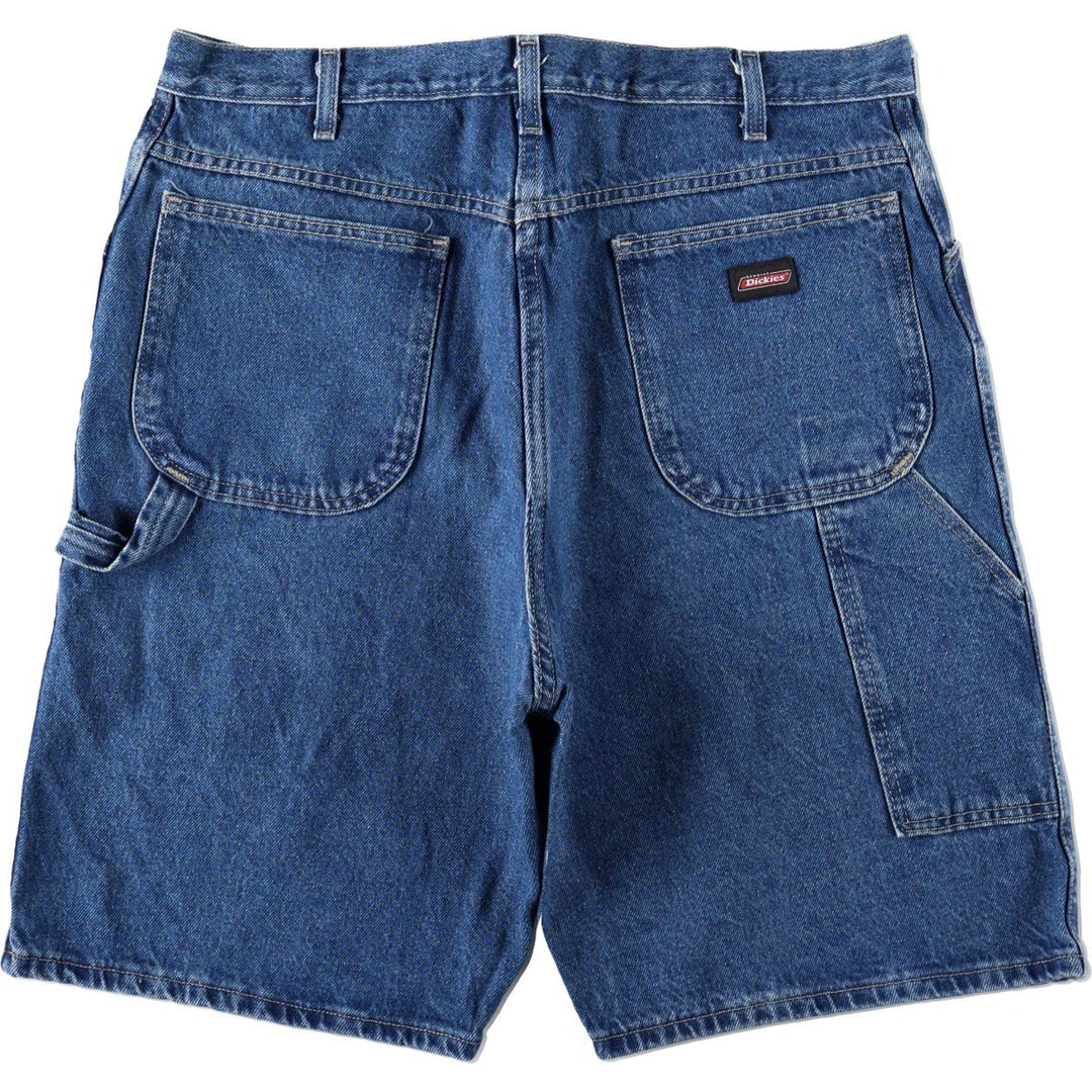 Dickies Relaxed Fit Denim Painter Shorts, Men's, W37 equivalent cotton blue type Vintage Second Hand