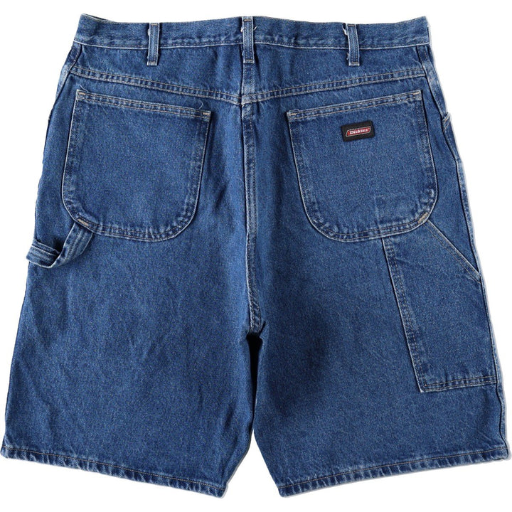 Dickies Relaxed Fit Denim Painter Shorts, Men's, W37 equivalent cotton blue type Vintage Second Hand