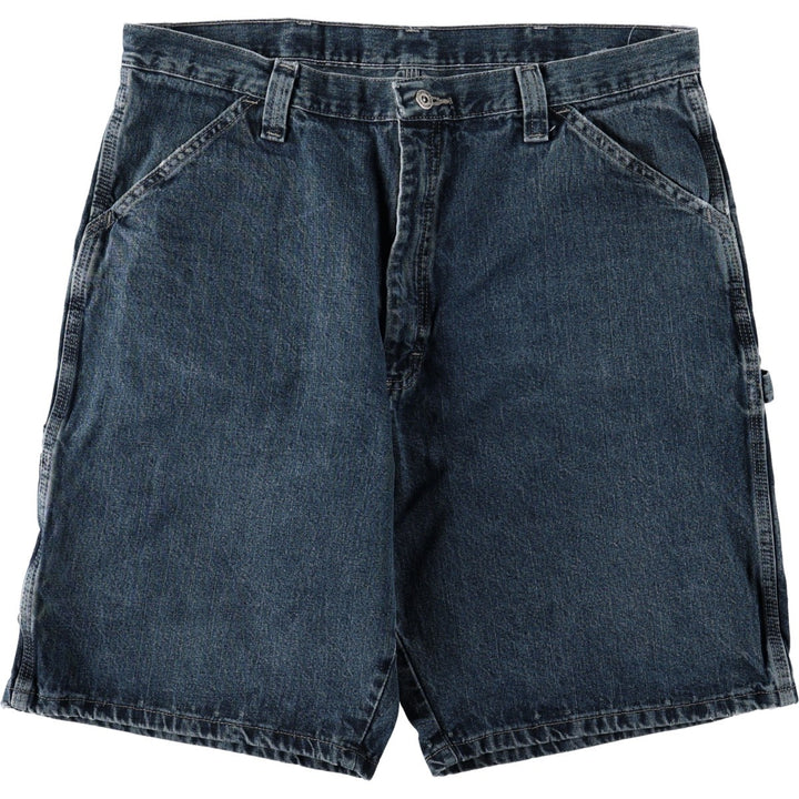 Wrangler Denim Painter Shorts, Shorts, Men's, W37 equivalent cotton blue type Vintage Second Hand