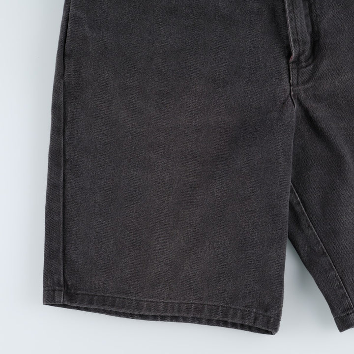 90'S Columbia White Tag Black Denim Shorts, Men's Size W32 (approx.), Vintage cotton black type Vintage Second Hand
