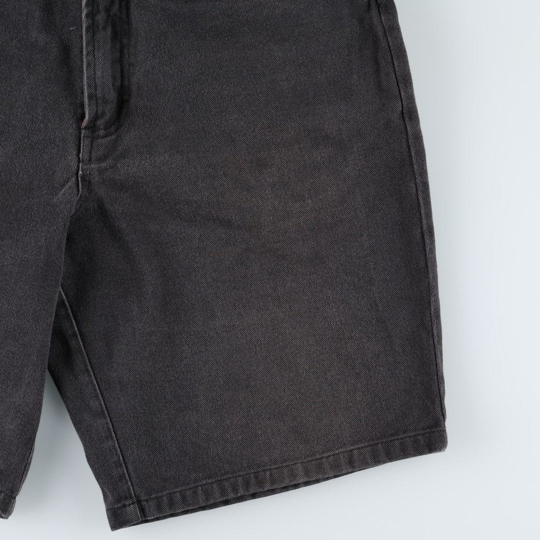 90'S Columbia White Tag Black Denim Shorts, Men's Size W32 (approx.), Vintage cotton black type Vintage Second Hand