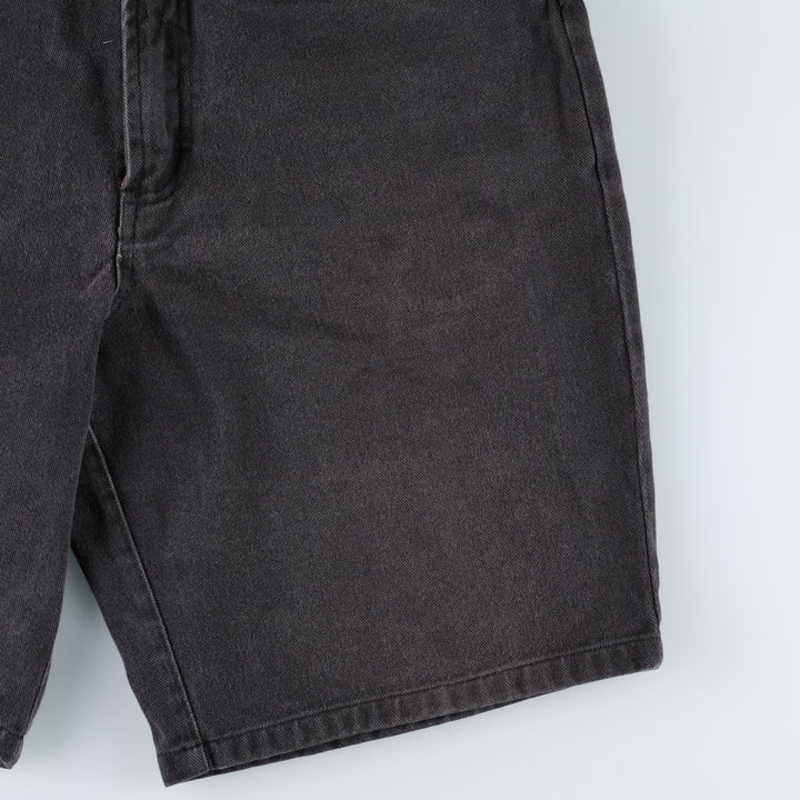 90'S Columbia White Tag Black Denim Shorts, Men's Size W32 (approx.), Vintage cotton black type Vintage Second Hand