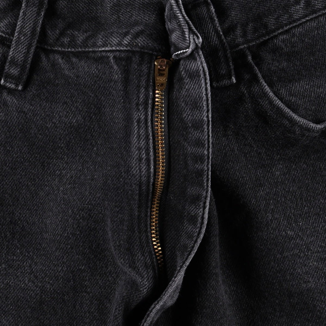 Wrangler Black Denim Shorts, Men's Size W35 (approx.) cotton black type Vintage Second Hand