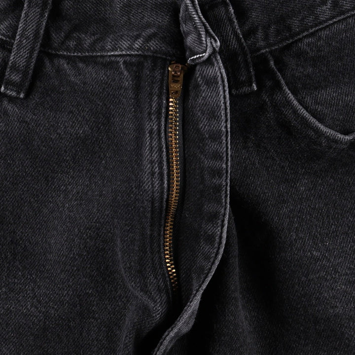 Wrangler Black Denim Shorts, Men's Size W35 (approx.) cotton black type Vintage Second Hand