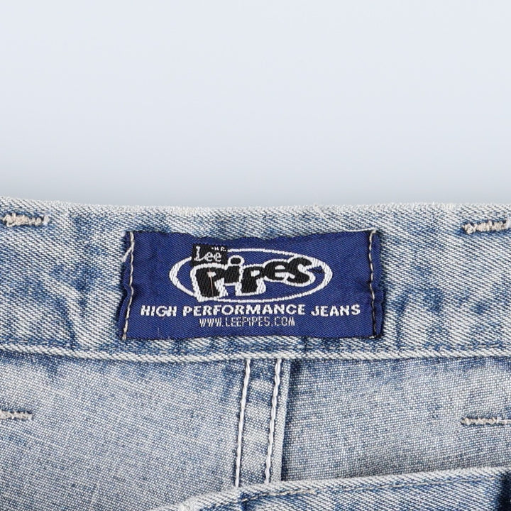 Lee PIPES denim shorts, men's size W34 (approx.), vintage. unclear blue type Vintage Second Hand