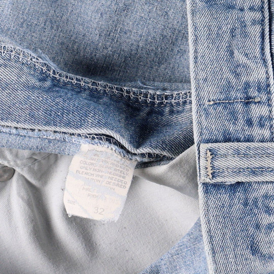 Lee PIPES denim shorts, men's size W34 (approx.), vintage. unclear blue type Vintage Second Hand