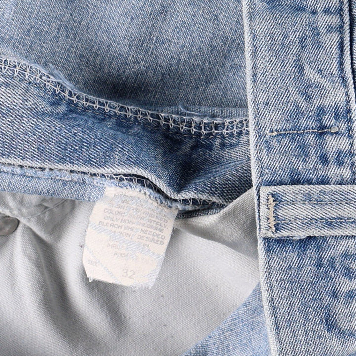 Lee PIPES denim shorts, men's size W34 (approx.), vintage. unclear blue type Vintage Second Hand