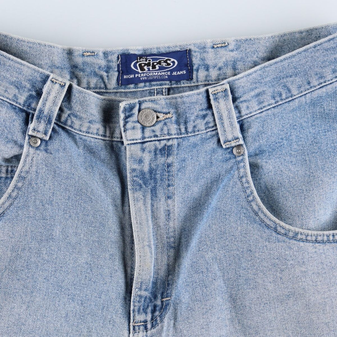 Lee PIPES denim shorts, men's size W34 (approx.), vintage. unclear blue type Vintage Second Hand