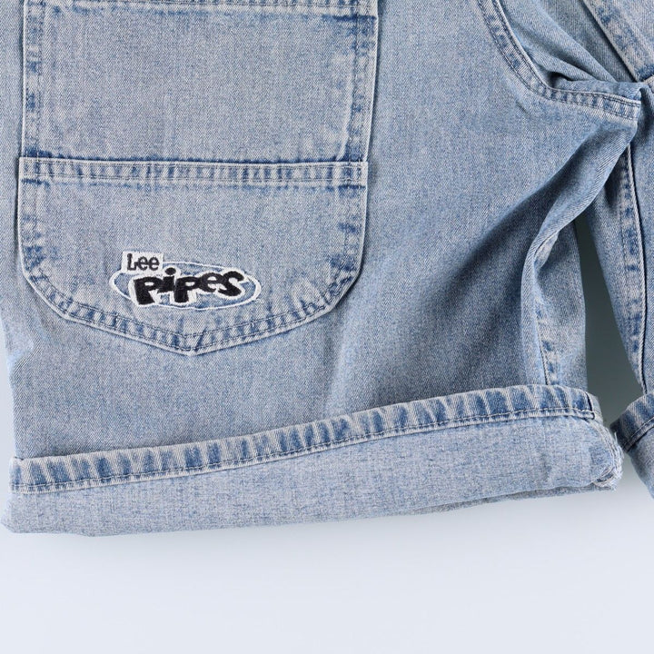 Lee PIPES denim shorts, men's size W34 (approx.), vintage. unclear blue type Vintage Second Hand