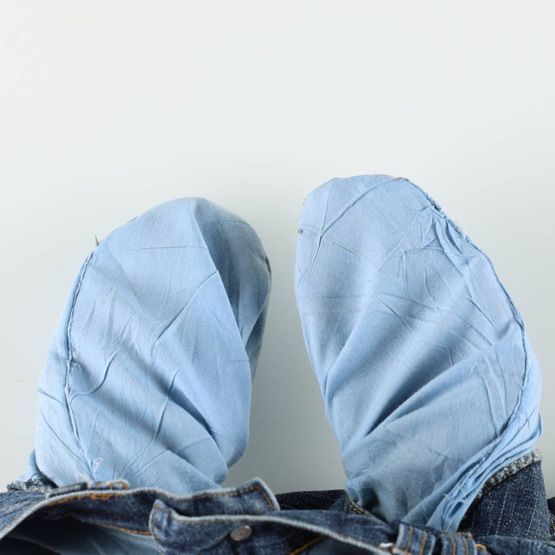 South Pole denim shorts, half pants, cargo pants, men's size W36 (approx.) Lamy blue type Vintage Second Hand