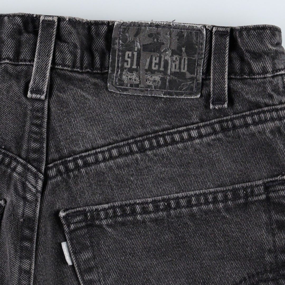 90'S Levi's Silver Tab Loose Black Denim Shorts, Made in USA, Men's W30 (approx.), Vintage cotton black type Vintage Second Hand