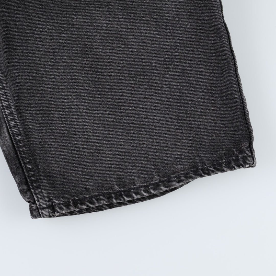 90'S Levi's Silver Tab Loose Black Denim Shorts, Made in USA, Men's W30 (approx.), Vintage cotton black type Vintage Second Hand