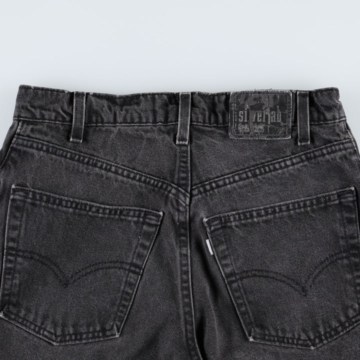 90'S Levi's Silver Tab Loose Black Denim Shorts, Made in USA, Men's W30 (approx.), Vintage cotton black type Vintage Second Hand