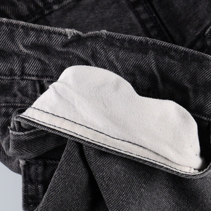 90'S Levi's Silver Tab Loose Black Denim Shorts, Made in USA, Men's W30 (approx.), Vintage cotton black type Vintage Second Hand