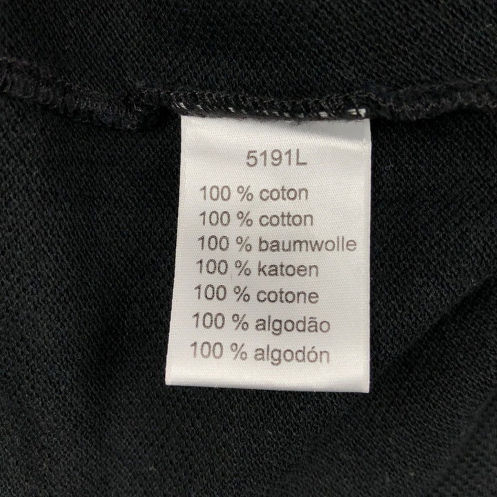 2000'S Lacoste Long-Sleeve Polo Shirt, Size 7 (Men's XXL equivalent) cotton black type Vintage Second Hand