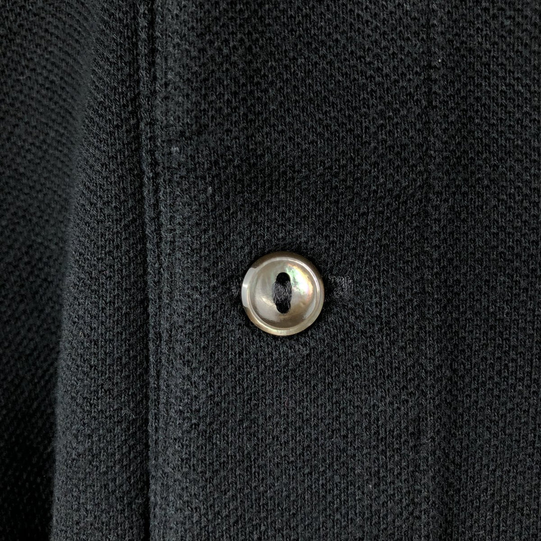 2000'S Lacoste Long-Sleeve Polo Shirt, Size 7 (Men's XXL equivalent) cotton black type Vintage Second Hand