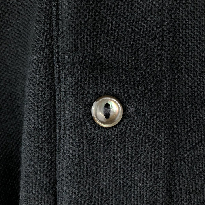 2000'S Lacoste Long-Sleeve Polo Shirt, Size 7 (Men's XXL equivalent) cotton black type Vintage Second Hand