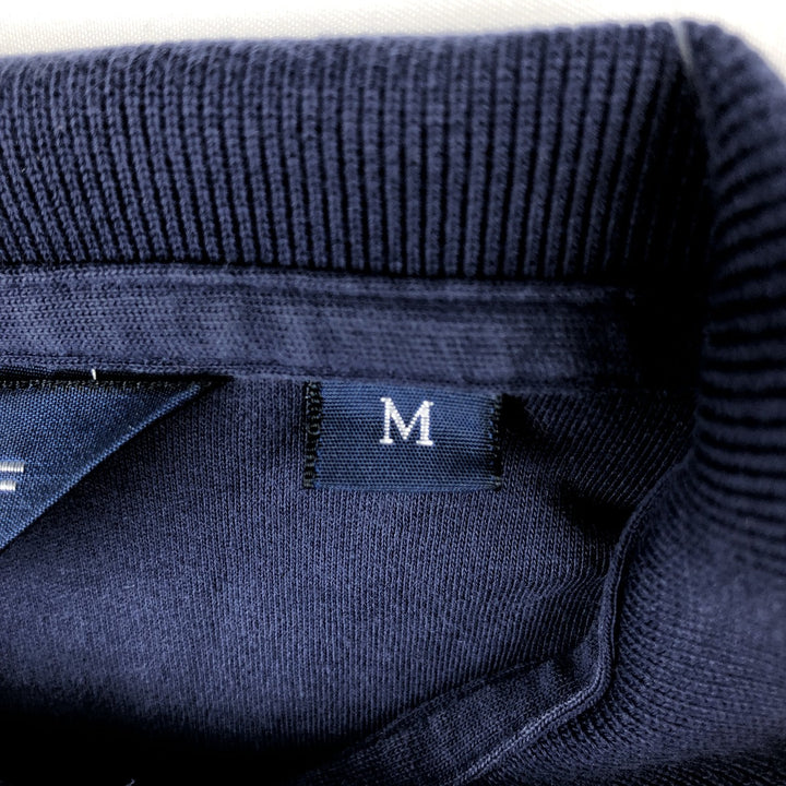 Ralph Lauren POLO GOLF Long sleeve polo shirt for men, size M Pima Cotton navy blue type Vintage Second Hand