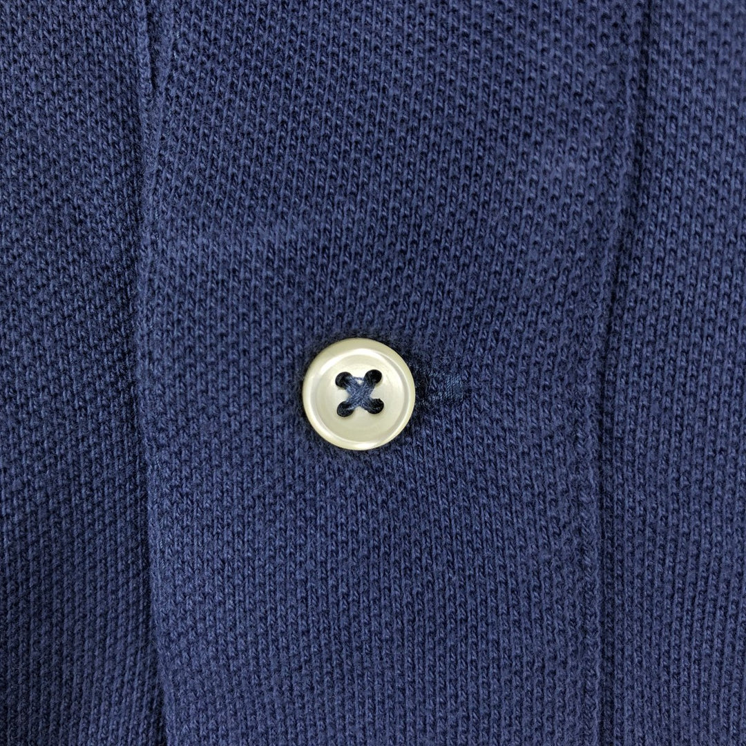 Ralph Lauren POLO by Ralph Lauren long sleeve polo shirt, men's size L cotton blue type Vintage Second Hand