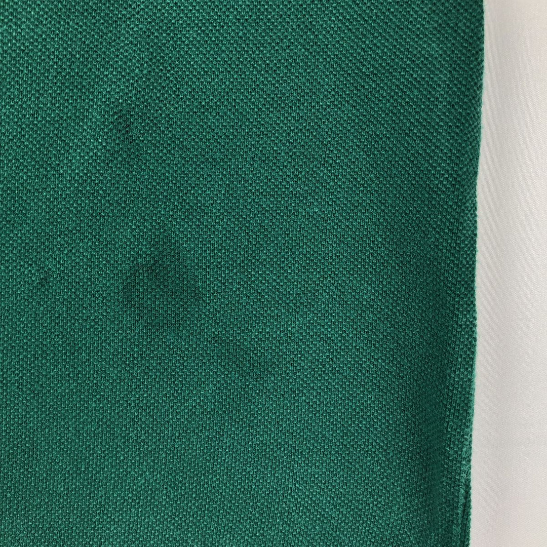 1980'S Lacoste CHEMISE French Lacoste Long-Sleeve Polo Shirt, Made in France, Size 6 (Men's XL equivalent), Vintage cotton Green type dark green Vintage Second Hand