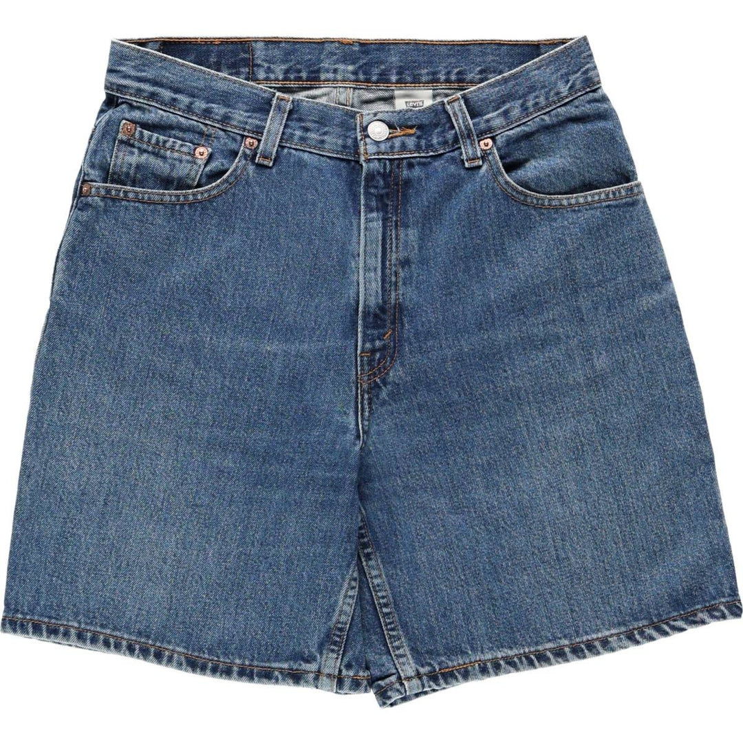 2000'S Levi's denim shorts, women's size L (equivalent to W30). cotton blue type Vintage Second Hand
