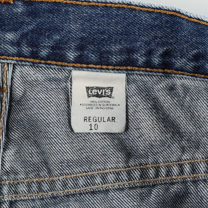 2000'S Levi's denim shorts, women's size L (equivalent to W30). cotton blue type Vintage Second Hand