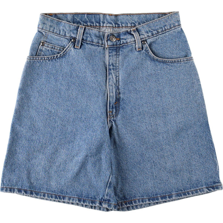 90'S Levi's 37950-0789 Relaxed Fit Denim Shorts, Made in USA, Women's Size L (equivalent to W30), Vintage. cotton blue type Vintage Second Hand