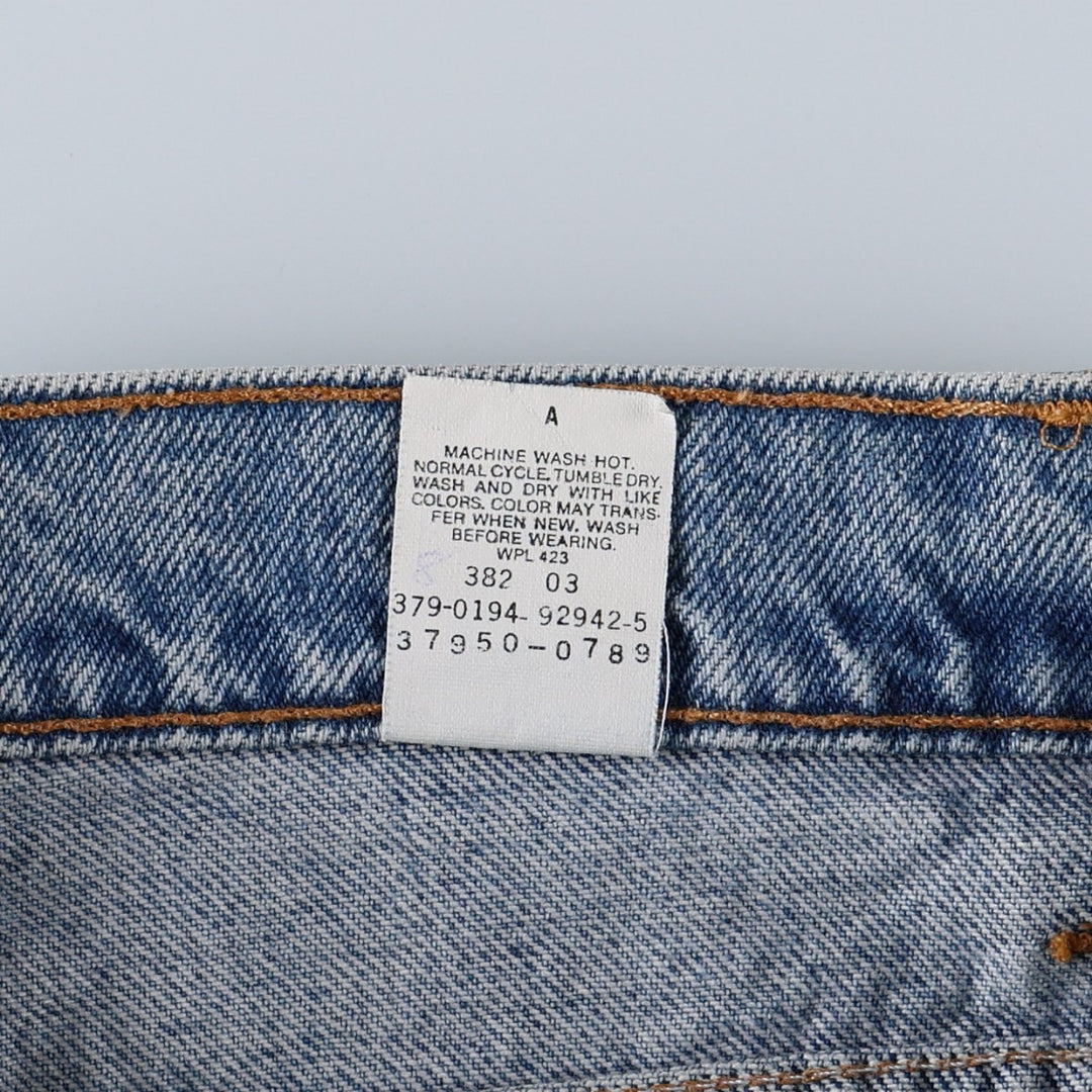 90'S Levi's 37950-0789 Relaxed Fit Denim Shorts, Made in USA, Women's Size L (equivalent to W30), Vintage. cotton blue type Vintage Second Hand