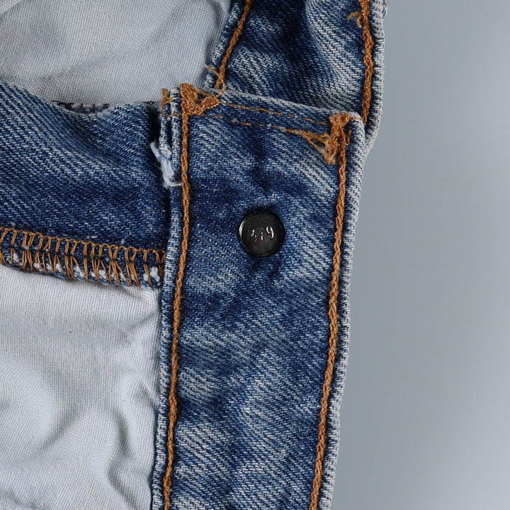 90'S Levi's 37950-0789 Relaxed Fit Denim Shorts, Made in USA, Women's Size L (equivalent to W30), Vintage. cotton blue type Vintage Second Hand