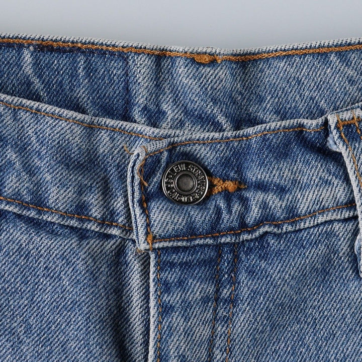 90'S Levi's 37950-0789 Relaxed Fit Denim Shorts, Made in USA, Women's Size L (equivalent to W30), Vintage. cotton blue type Vintage Second Hand