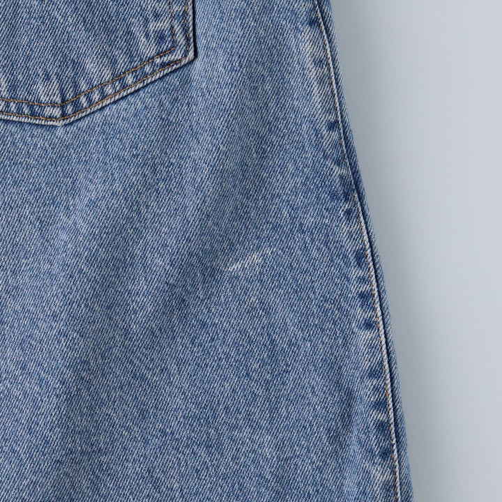 90'S Levi's 37950-0789 Relaxed Fit Denim Shorts, Made in USA, Women's Size L (equivalent to W30), Vintage. cotton blue type Vintage Second Hand