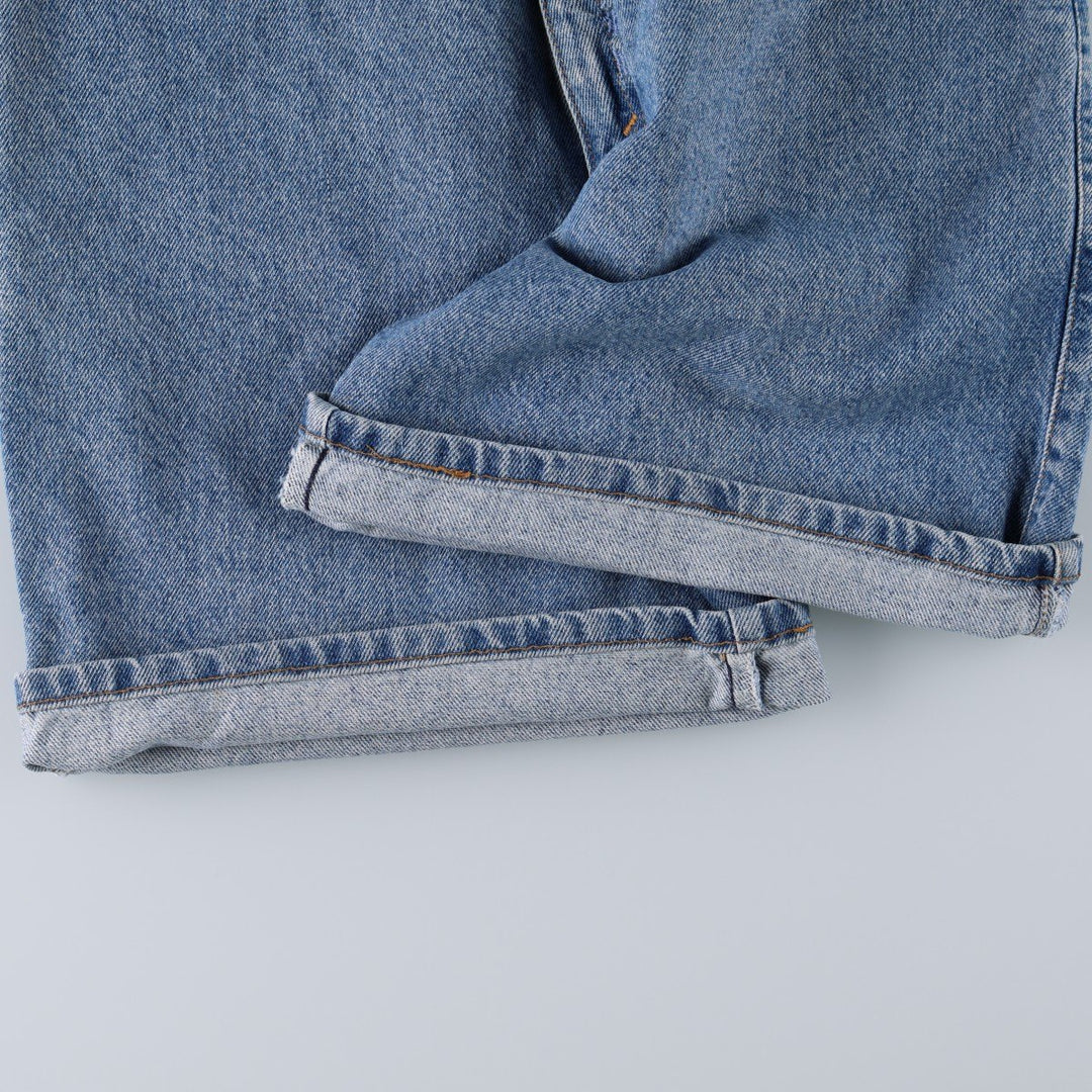 90'S Levi's 37950-0789 Relaxed Fit Denim Shorts, Made in USA, Women's Size L (equivalent to W30), Vintage. cotton blue type Vintage Second Hand