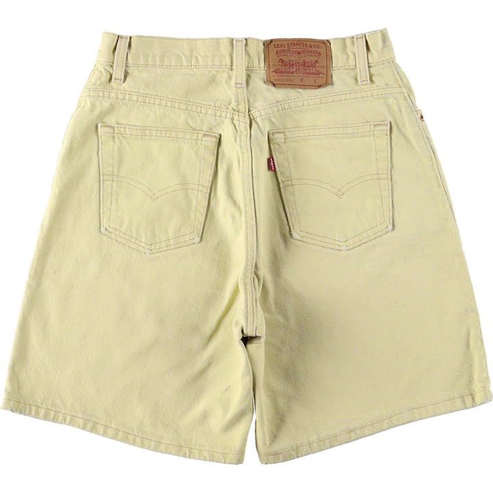 1990'S Levi's 36551-0274 Denim Shorts, Made in USA, Women's Size L (equivalent to W29), Vintage. cotton yellow type Vintage Second Hand