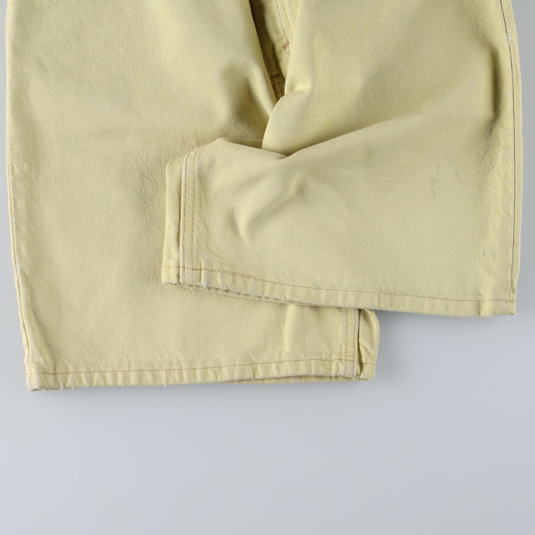 1990'S Levi's 36551-0274 Denim Shorts, Made in USA, Women's Size L (equivalent to W29), Vintage. cotton yellow type Vintage Second Hand