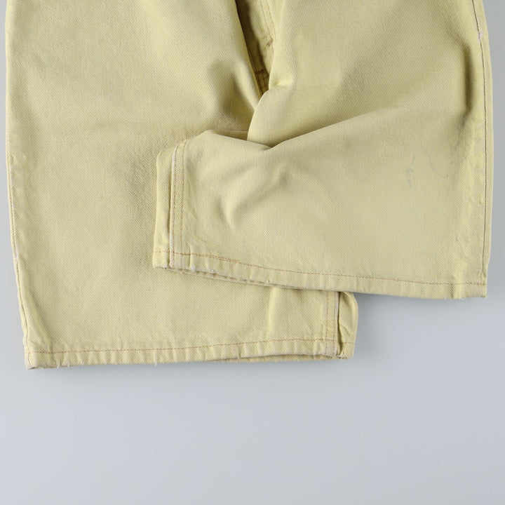 1990'S Levi's 36551-0274 Denim Shorts, Made in USA, Women's Size L (equivalent to W29), Vintage. cotton yellow type Vintage Second Hand