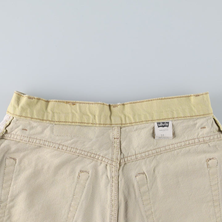 1990'S Levi's 36551-0274 Denim Shorts, Made in USA, Women's Size L (equivalent to W29), Vintage. cotton yellow type Vintage Second Hand